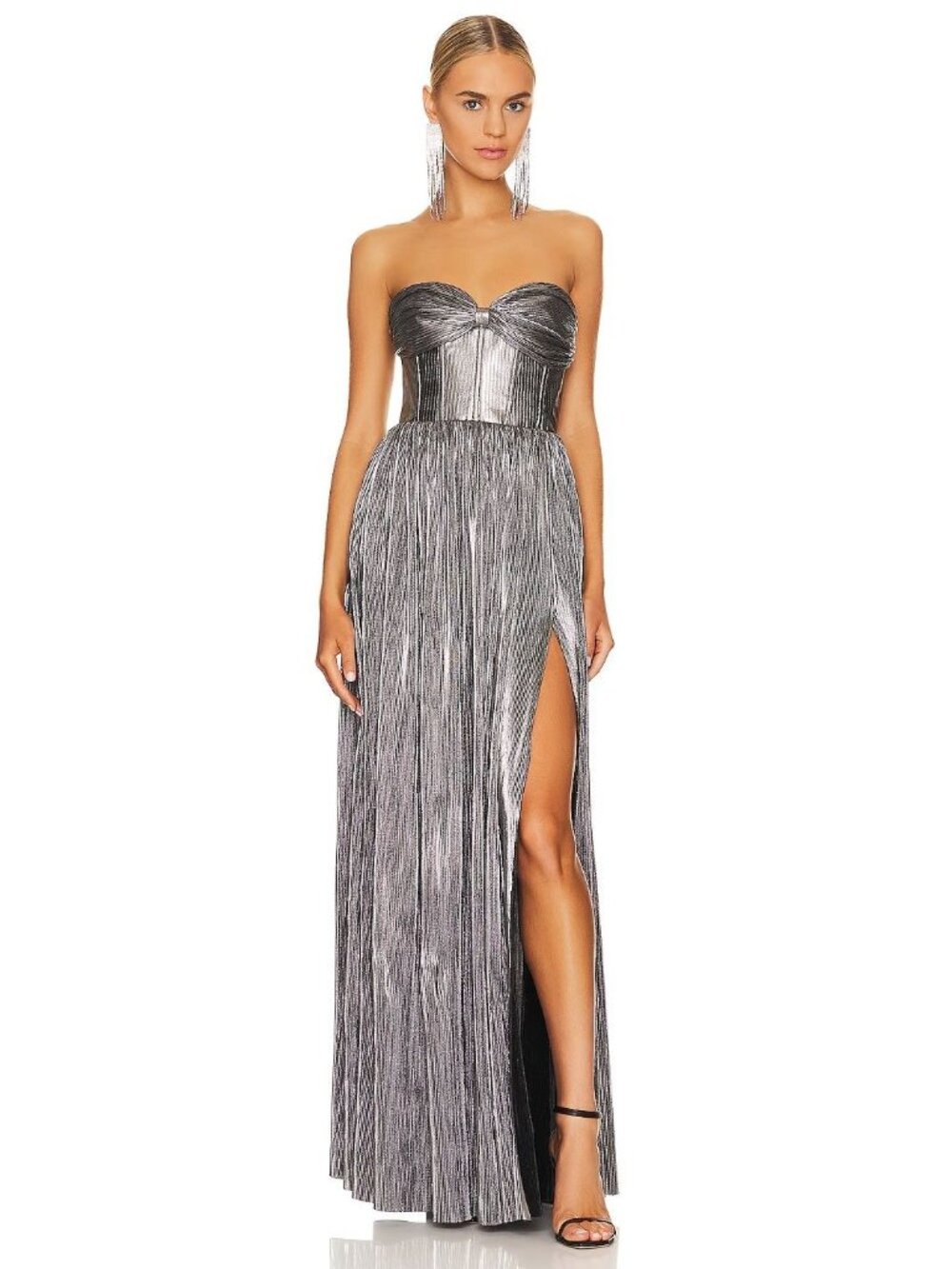 Bronx and Banco Florence Maxi Dress in Lurex-jersey Large New Womens Gown